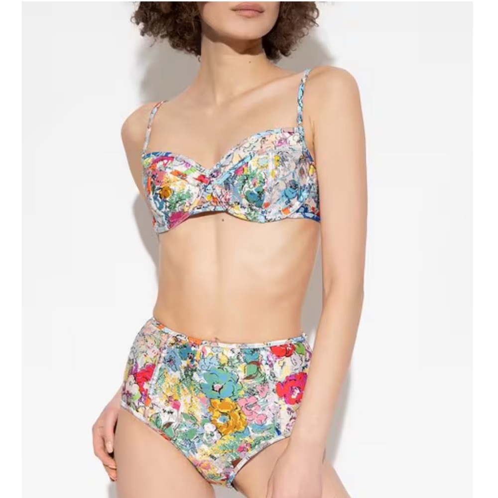 NWT! Authentic! Zimmermann spliced clover Bikini set